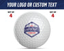 Golf Balls Set of 4 with full color logo - The Lasercraft Co.