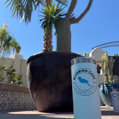 Bluebird Outdoor branded tumblers