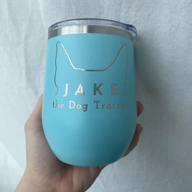 Jake Dog Trainer branded drinkware