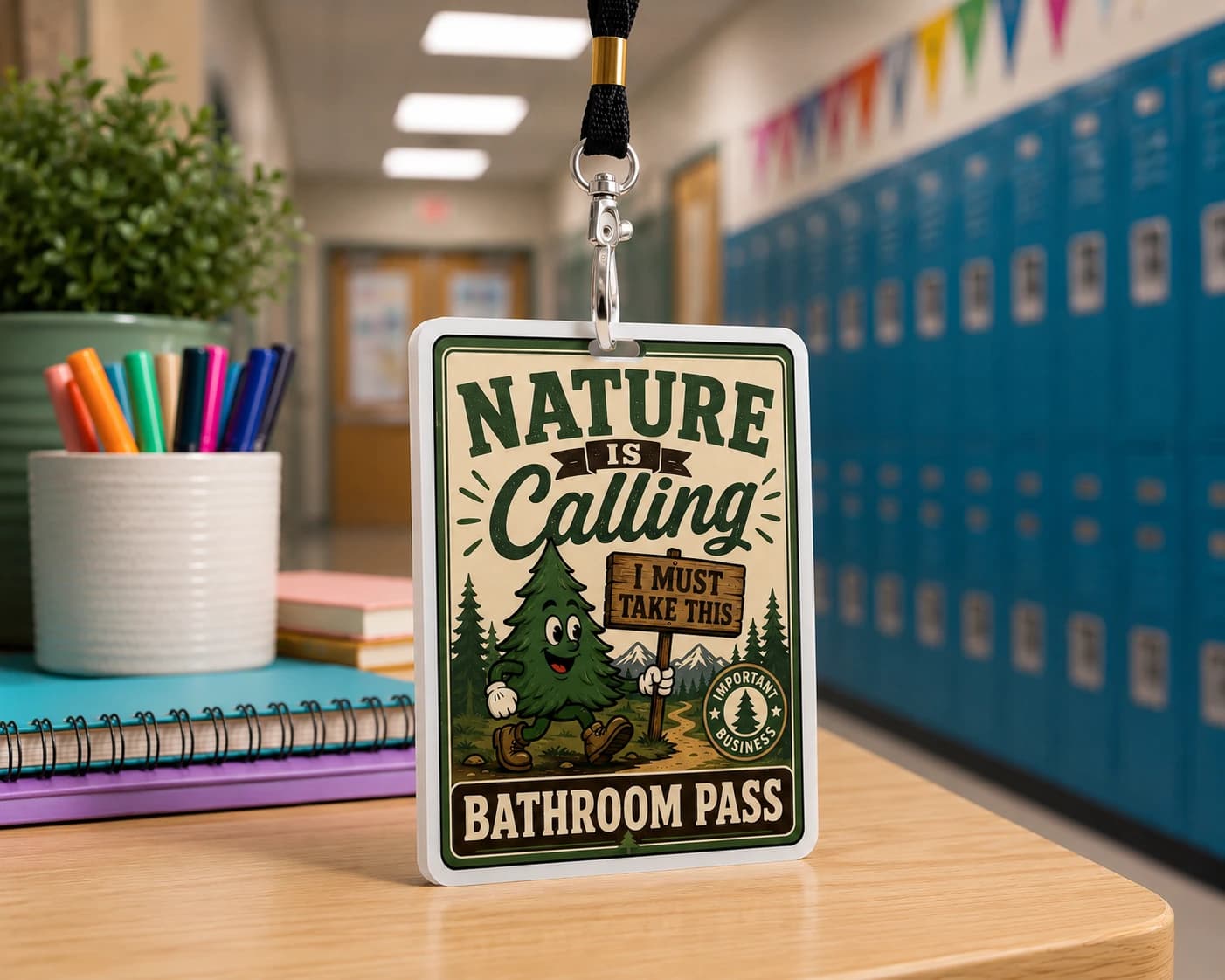 Bathroom / Hall Passes — The Lasercraft Company