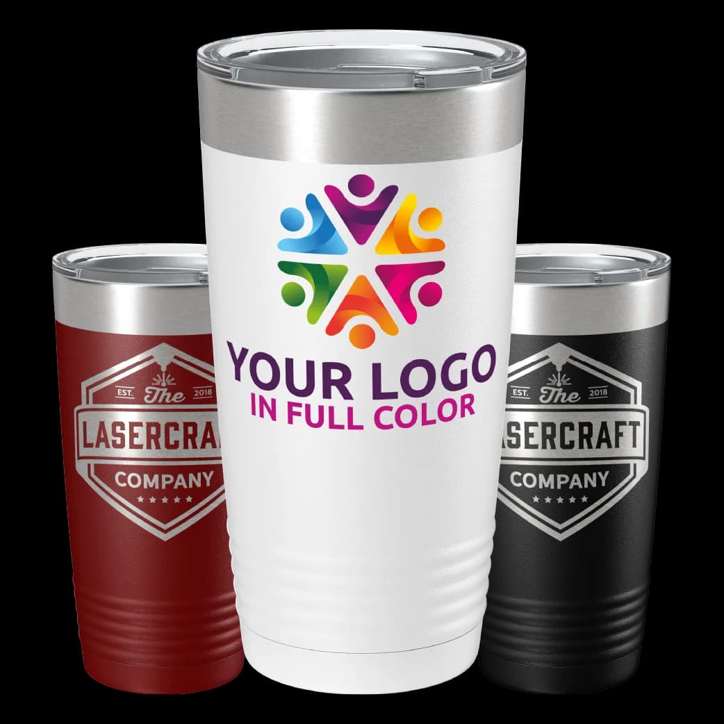 Custom drinkware tumblers with logo