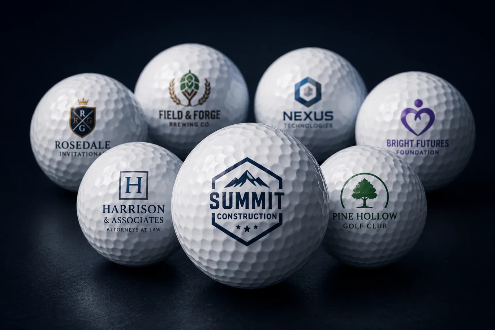 Custom UV printed golf balls with logo