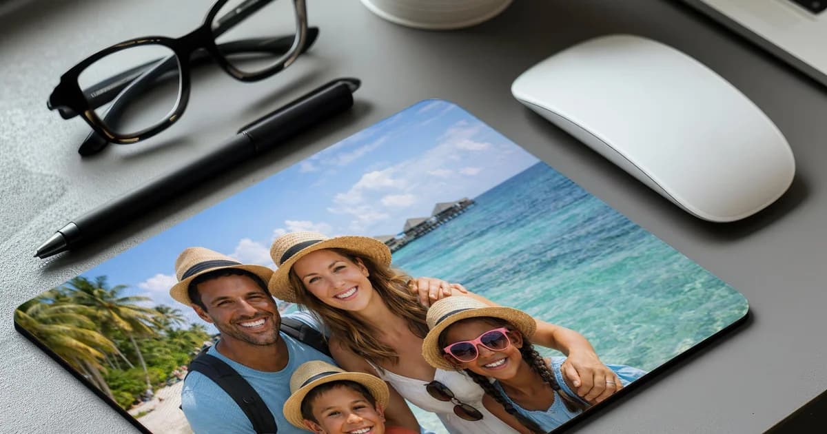 Custom full-surface logo mouse pads