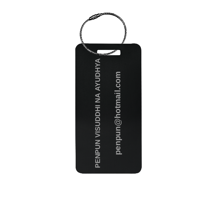 Custom Metal Luggage Tag Personalized with Logo or Custom Text