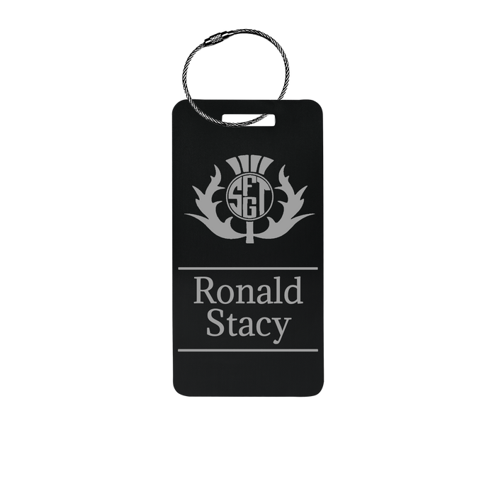 Custom Metal Luggage Tag Personalized with Logo or Custom Text