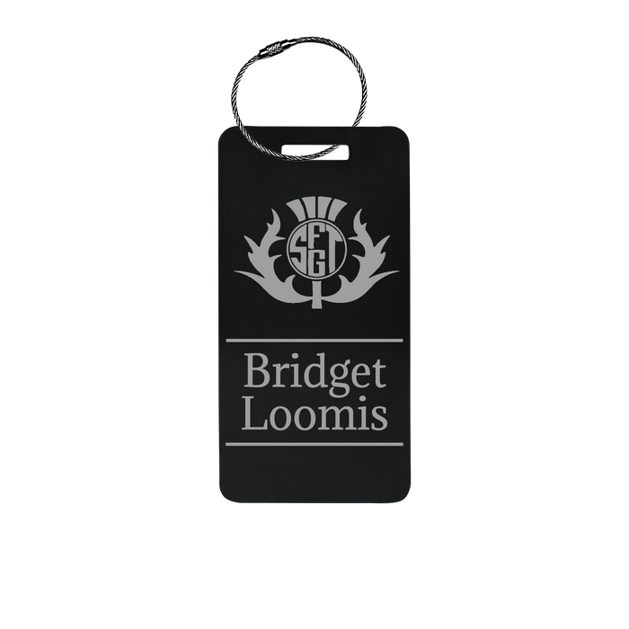 Custom Metal Luggage Tag Personalized with Logo or Custom Text