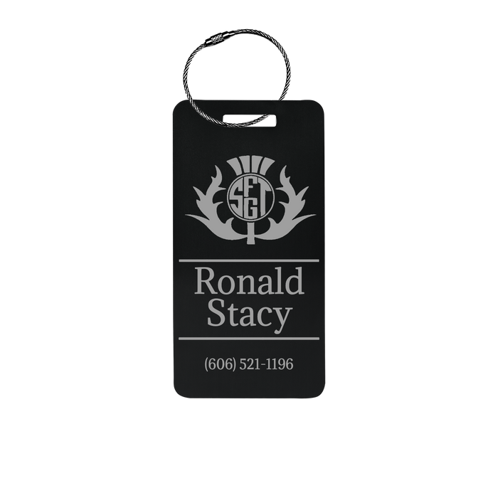 Custom Metal Luggage Tag Personalized with Logo or Custom Text