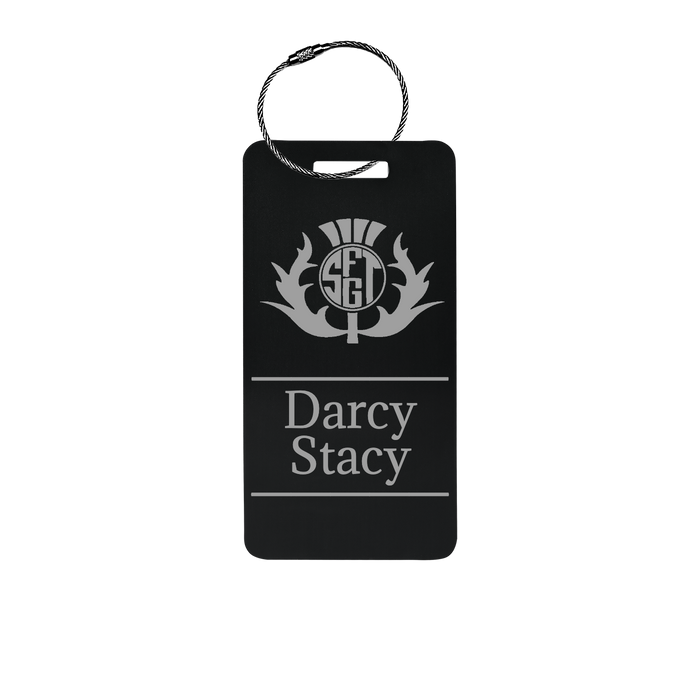 Custom Metal Luggage Tag Personalized with Logo or Custom Text