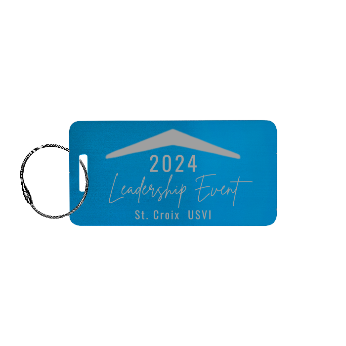 Custom Metal Luggage Tag Personalized with Logo or Custom Text