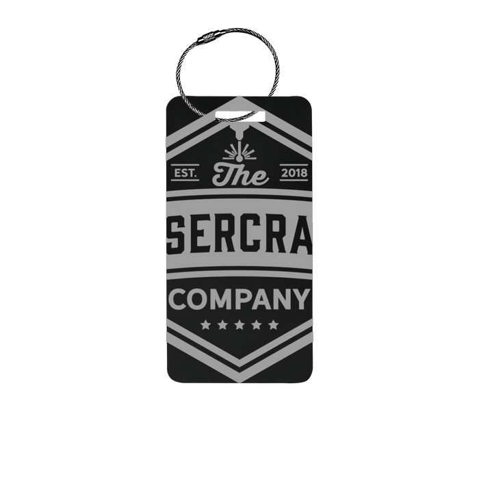 Custom Metal Luggage Tag Personalized with Logo or Custom Text