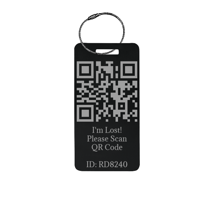 Custom Metal Luggage Tag Personalized with Logo or Custom Text