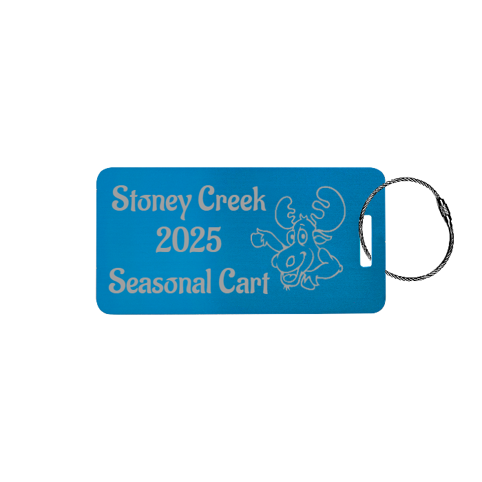 Custom Metal Luggage Tag Personalized with Logo or Custom Text