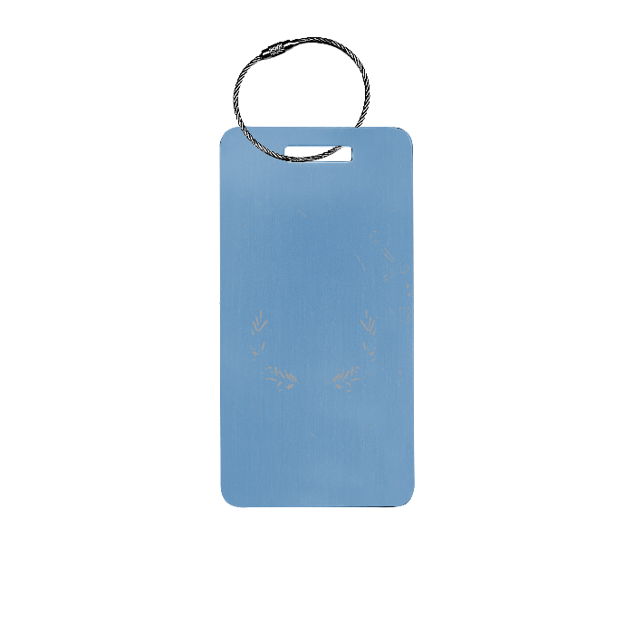 Custom Metal Luggage Tag Personalized with Logo or Custom Text