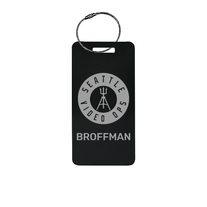 Custom Metal Luggage Tag Personalized with Logo or Custom Text