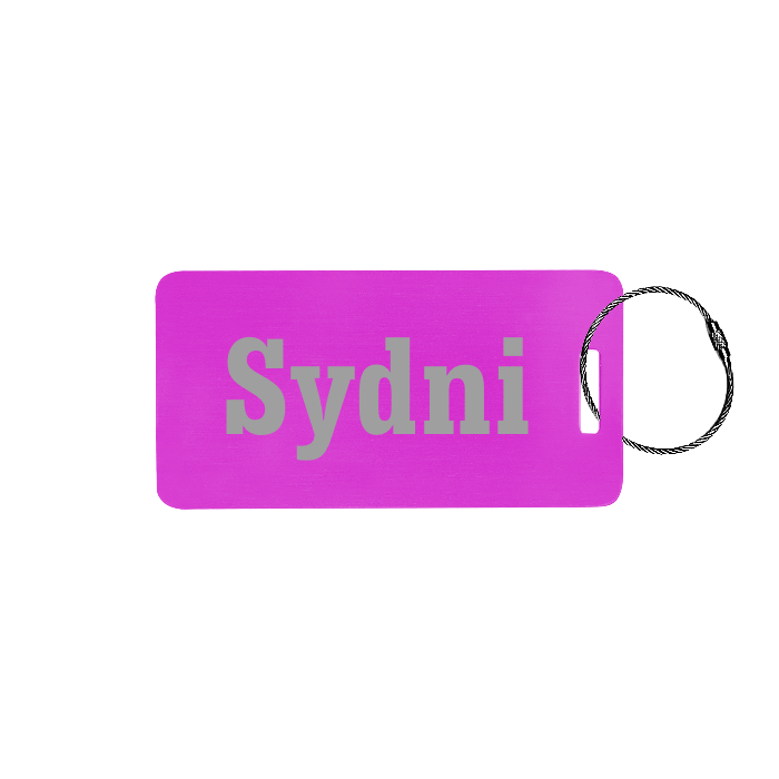 Custom Metal Luggage Tag Personalized with Logo or Custom Text