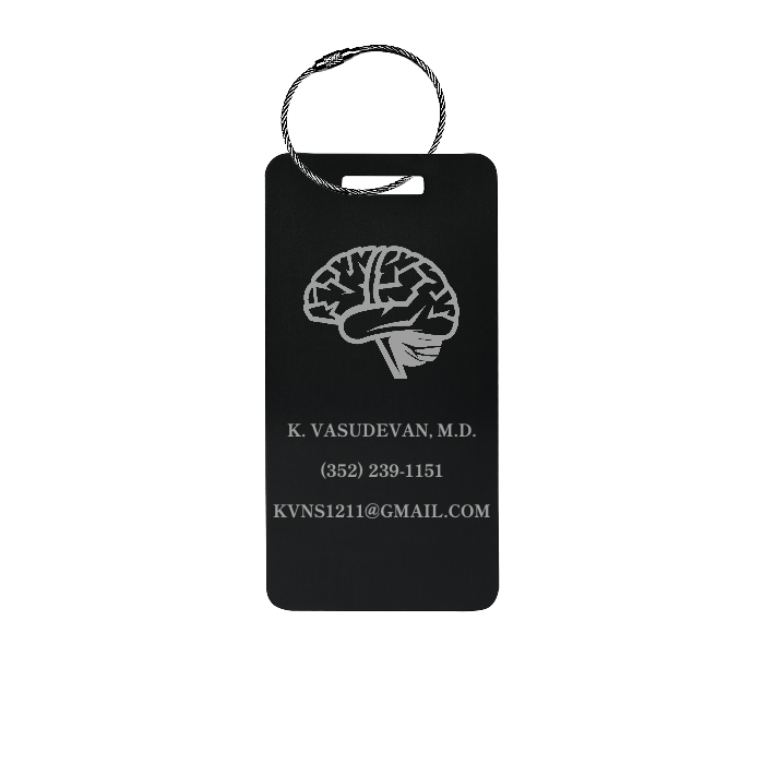 Custom Metal Luggage Tag Personalized with Logo or Custom Text