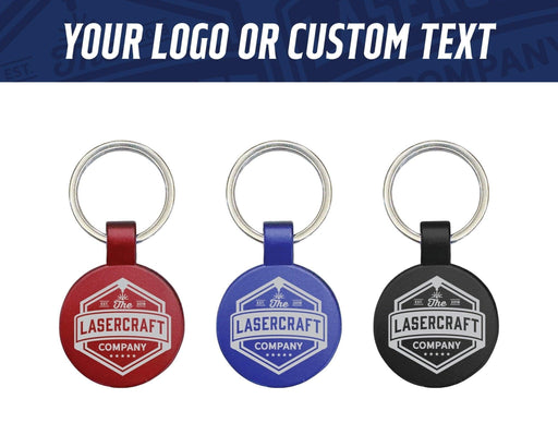 1.5 Inch Round Keychain with Custom name or logo - The Lasercraft Co.