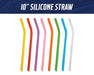 10" Silicone Straws for Polar Camel Tumblers - The Lasercraft Co.