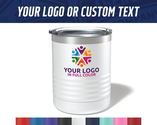 10oz Lowball Tumbler with full color artwork or logo - The Lasercraft Co.