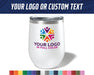 12oz Wine Tumbler with full color logo - The Lasercraft Co.