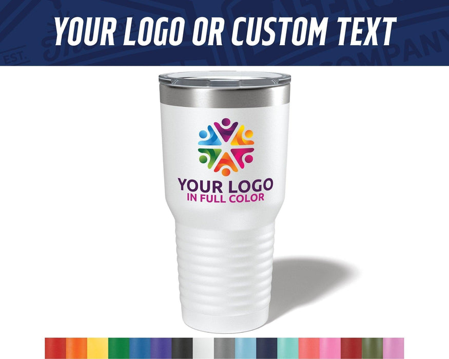 30oz Tumbler with full color logo - The Lasercraft Co.