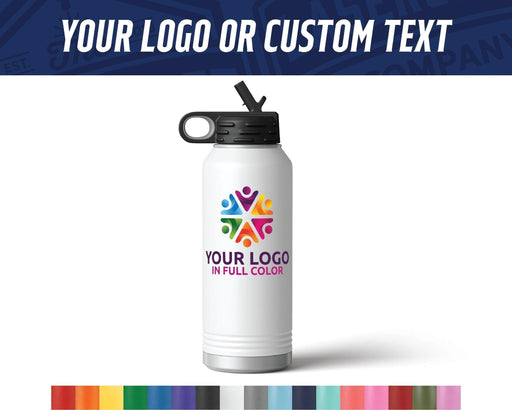 32oz Water Bottle with full color logo - The Lasercraft Co.