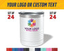 Bulk 10oz Lowball Tumbler with full color artwork or logo - The Lasercraft Co.