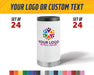 Bulk Custom Printed Slim Can Holder with full color logo - Set of 24 - Custom Full Color Printed Slim Can Holder - Bulk Full Color Logo Swag