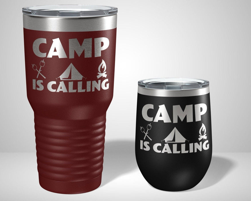 Camp is Calling personalized vacation Graphic Tumbler
