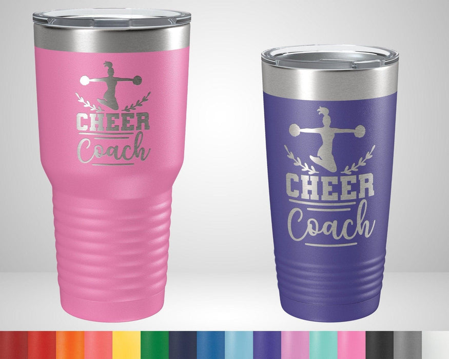 Cheer Coach Graphic Tumbler - The Lasercraft Co.