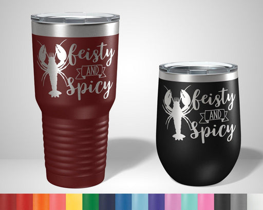 Feisty and Spicy Lobster Graphic Tumbler - The Lasercraft Co.