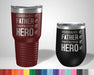 Husband Father Protector Hero Graphic Tumbler - The Lasercraft Co.