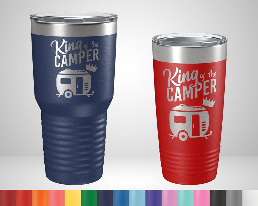 King of the Camper Graphic Tumbler - The Lasercraft Co.