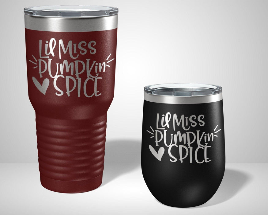 Lil Miss Pumpkin Spice Graphic Tumbler - The Lasercraft Co.
