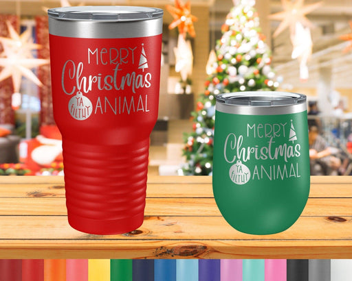 Merry Christmas Ya Filthy Animal sGraphic Tumbler - The Lasercraft Co.