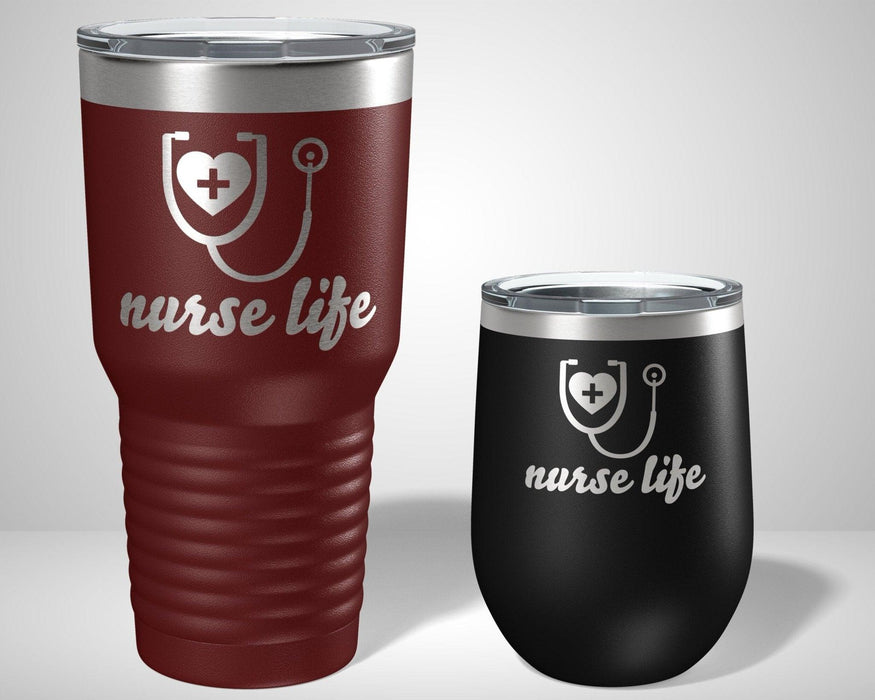 Nurse Life Graphic Tumbler - The Lasercraft Co.
