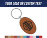 Oval Keychain with Custom name or logo - The Lasercraft Co.