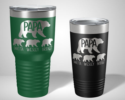 Papa Bear Graphic Tumbler - The Lasercraft Co.