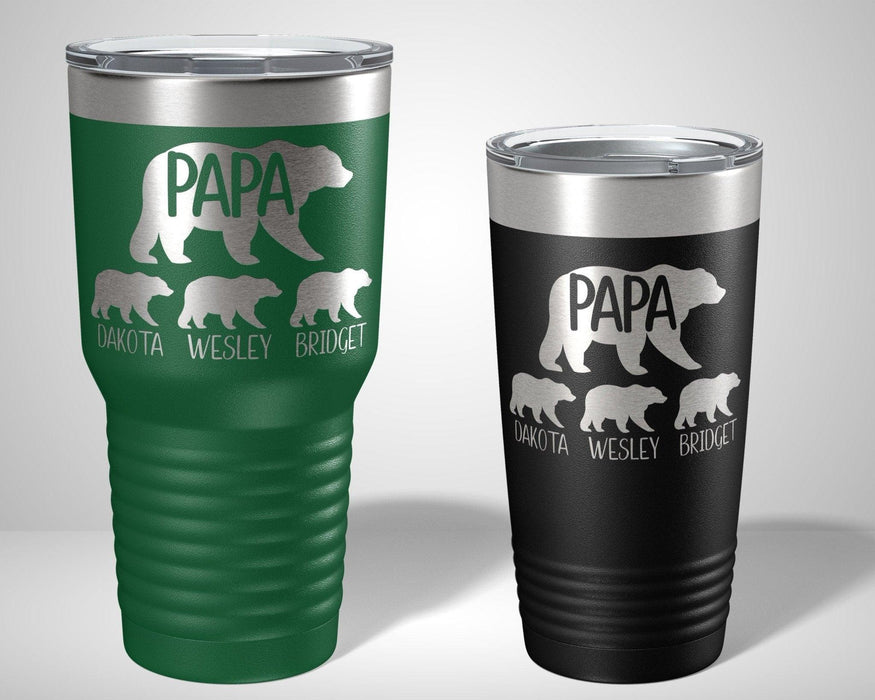 Papa Bear Graphic Tumbler - The Lasercraft Co.