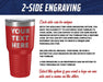 Personalized 15oz Tumbler with handle with custom logo or artwork - The Lasercraft Co.