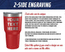 Personalized American Flag Graphic Tumbler - The Lasercraft Co.