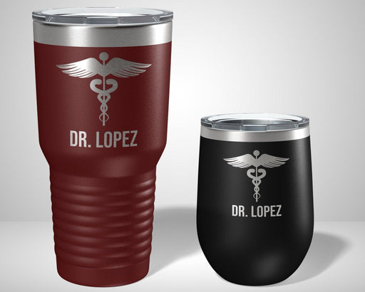 Personalized Doctor Nurse Graphic Tumbler - The Lasercraft Co.