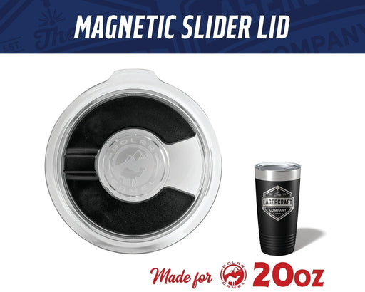 Polar Camel 20oz Magnetic Slider Lid Upgrade Replacement - The Lasercraft Co.
