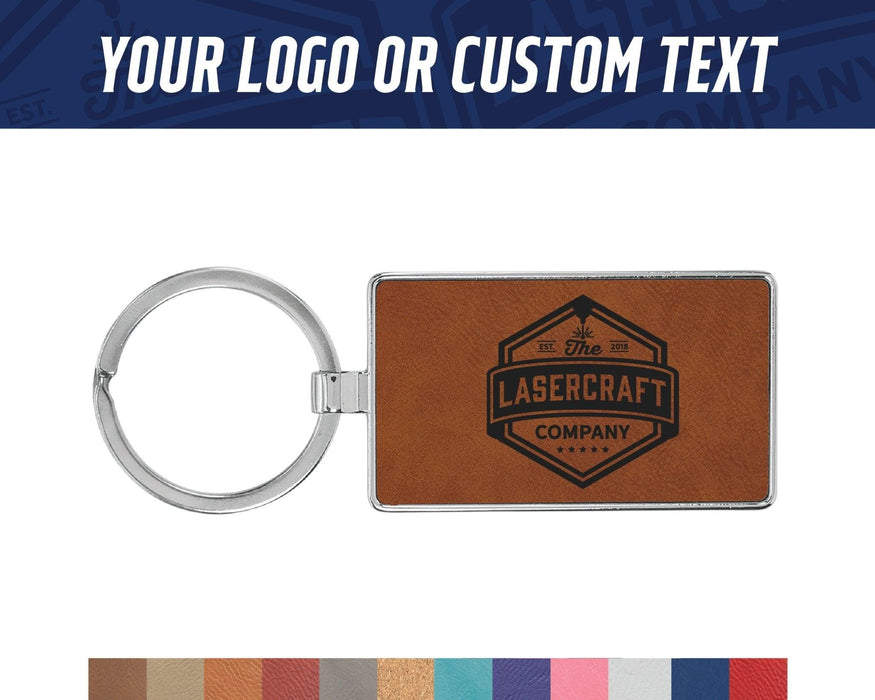 Rectangle Keychain with Custom name or logo - The Lasercraft Co.