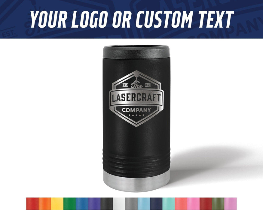 Slim Can Holder with engraved logo - The Lasercraft Co.