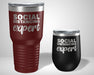 Social Distancing Expert Graphic Tumbler - The Lasercraft Co.