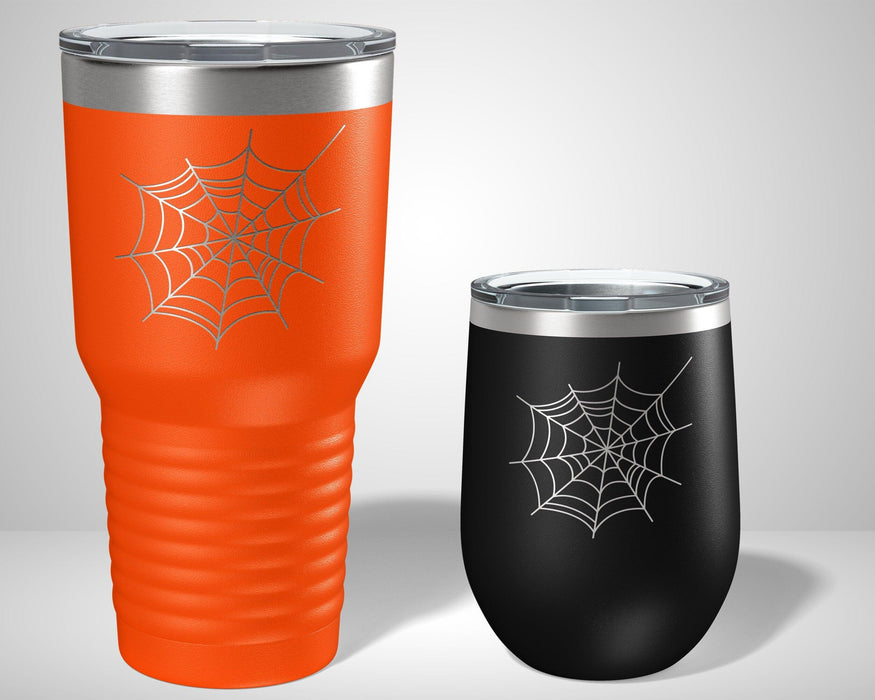 Spider Web Halloween Graphic Tumbler