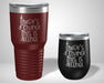 There's a Chance this is alcohol Graphic Tumbler - The Lasercraft Co.