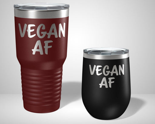 Vegan AF Vegan Graphic Tumbler - The Lasercraft Co.
