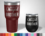 World's Okayest Brother Graphic Tumbler - The Lasercraft Co.